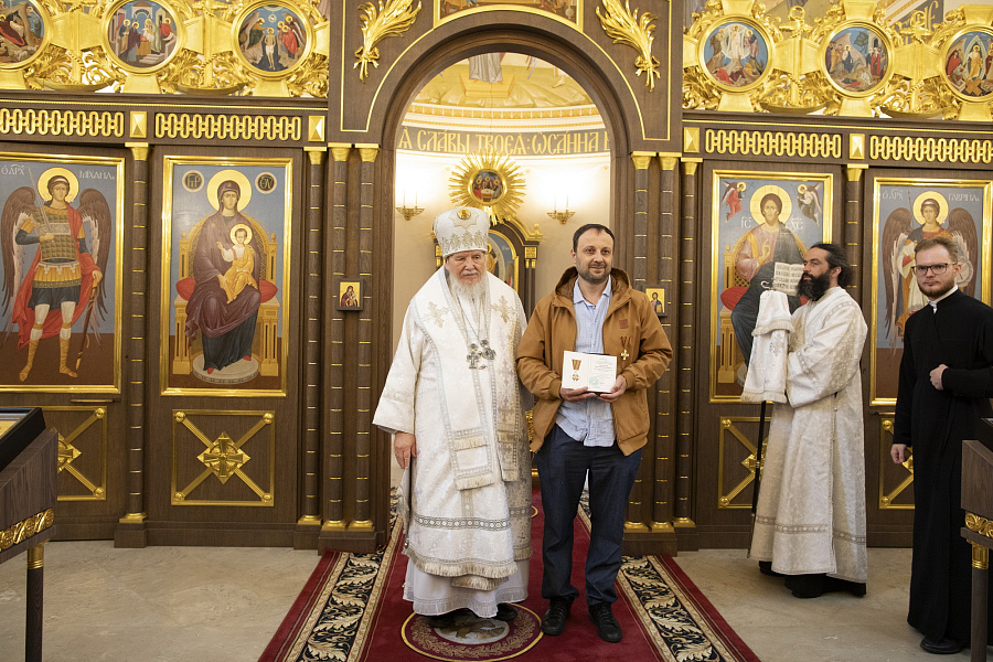Великое освящение храма праведного Феодора Ушакова в Купавне